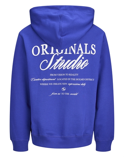 Jack & Jones - JORNorrebro Typo Back Sweat Hoodie - Bluing